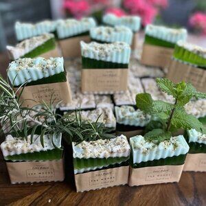 Set of 3 pieces of moisturizing soap "The Woods" weight 14 oz